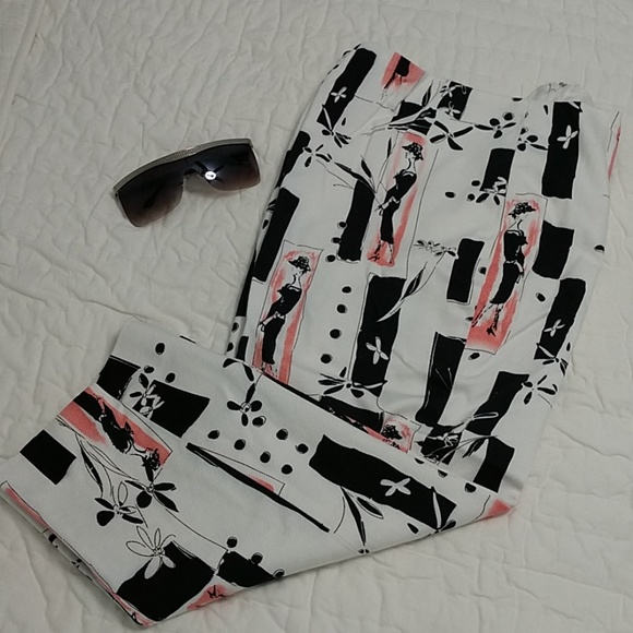 Peck & Peck Petite Vogue Capris Lined Back Zip 10P - Picture 3 of 8